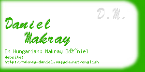 daniel makray business card